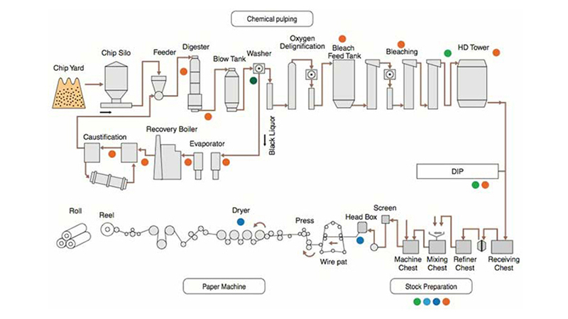 chemical method paper pulp process